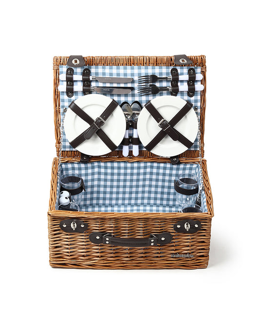 Large Wicker Picnic Basket For Camping | Outdoors Picnic Basket | Wicker Basket With Handle For Outdoors