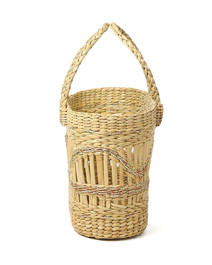 Seagrass Jali Shopping Basket