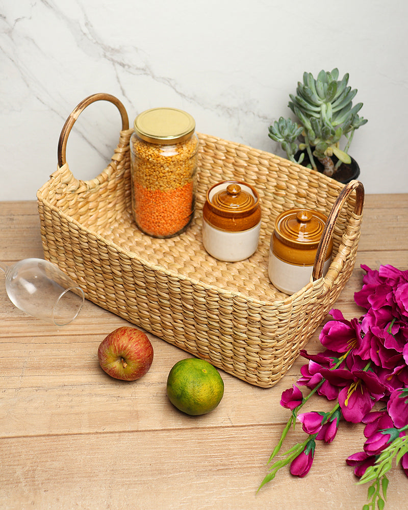 Cane Handle Fruit Hamper Basket