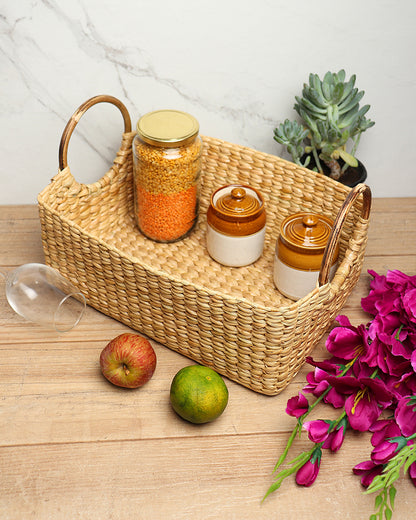 Cane Handle Fruit Hamper Basket