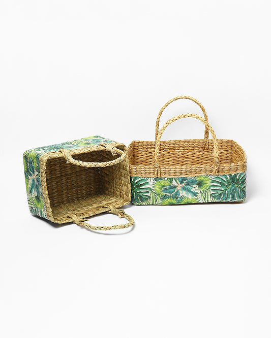 Seagrass Fruit Hamper Basket - Set of 2