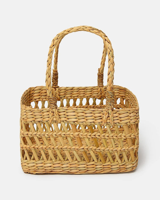 Seagrass Fruit Hamper Basket - Jali