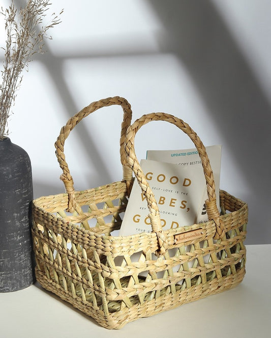 Seagrass Fruit Hamper Basket - Jali