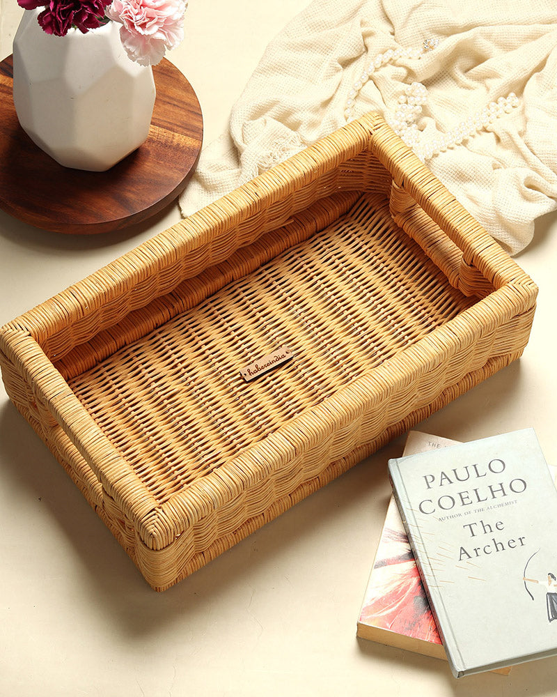 Cane Tray | Rattan Storage Basket