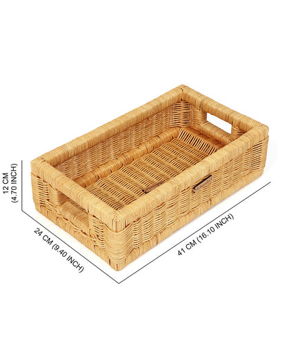 Cane Tray | Rattan Storage Basket