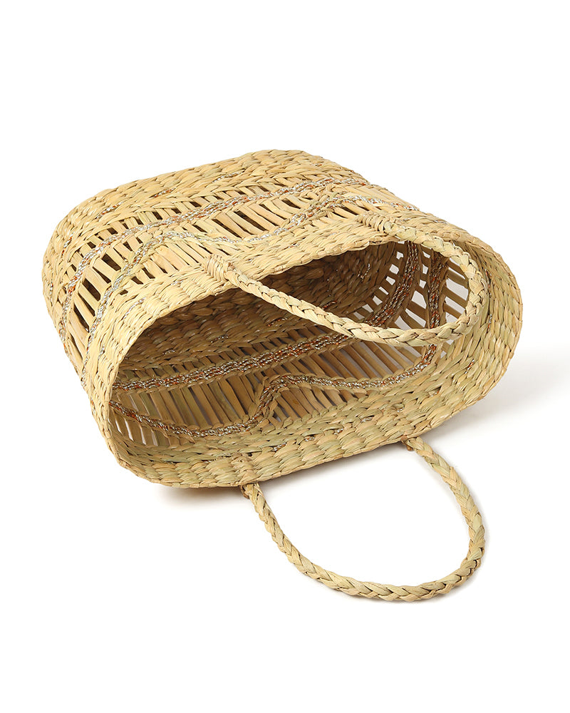 Seagrass Jali Shopping Basket