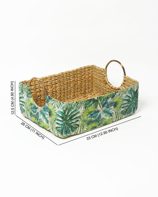 Seagrass Round Handle Basket | Cane Hamper Basket