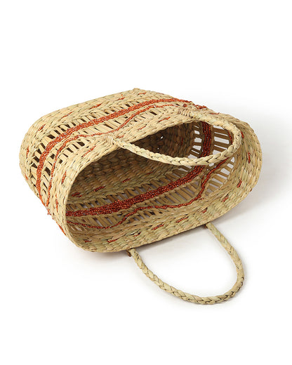 Seagrass Jali Shopping Basket