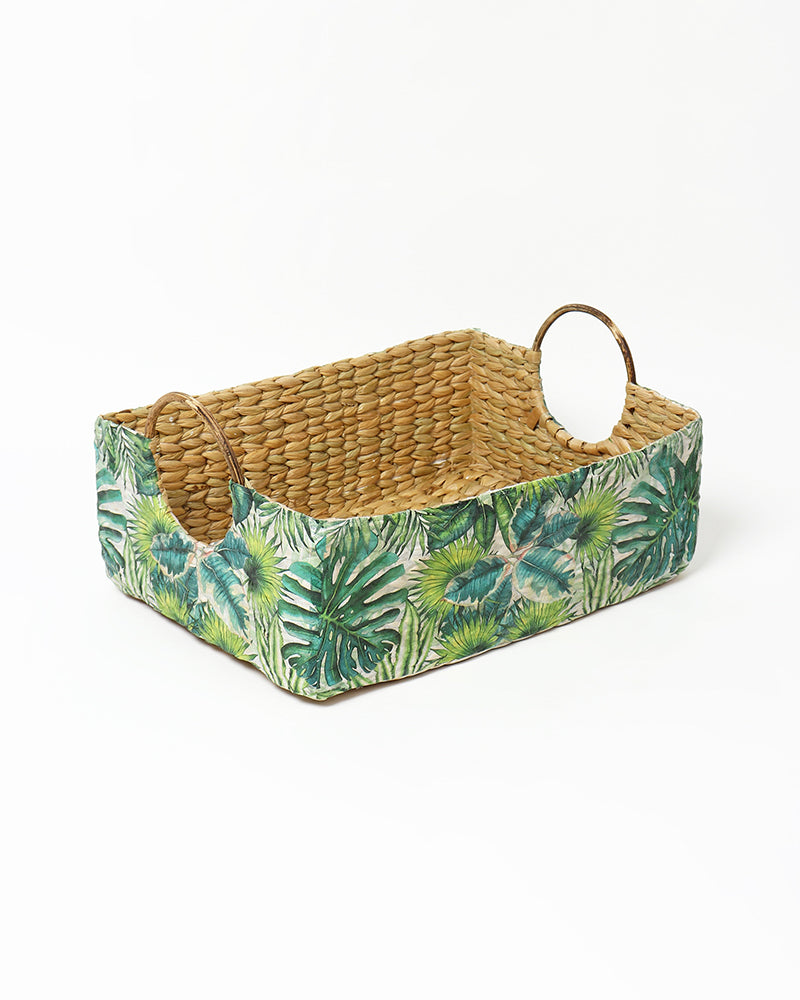 Seagrass Round Handle Basket | Cane Hamper Basket