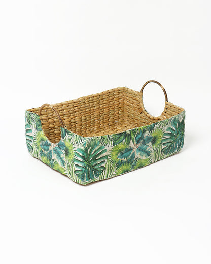 Seagrass Round Handle Basket | Cane Hamper Basket