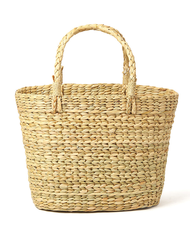 Seagrass Shopping Basket | Embroidery Basket