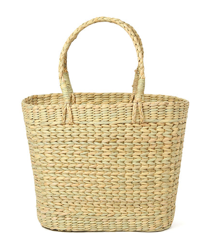 Seagrass Shopping Basket | Embroidery Basket