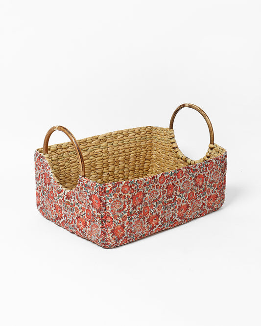 Seagrass Round Handle Basket | Cane Hamper Basket