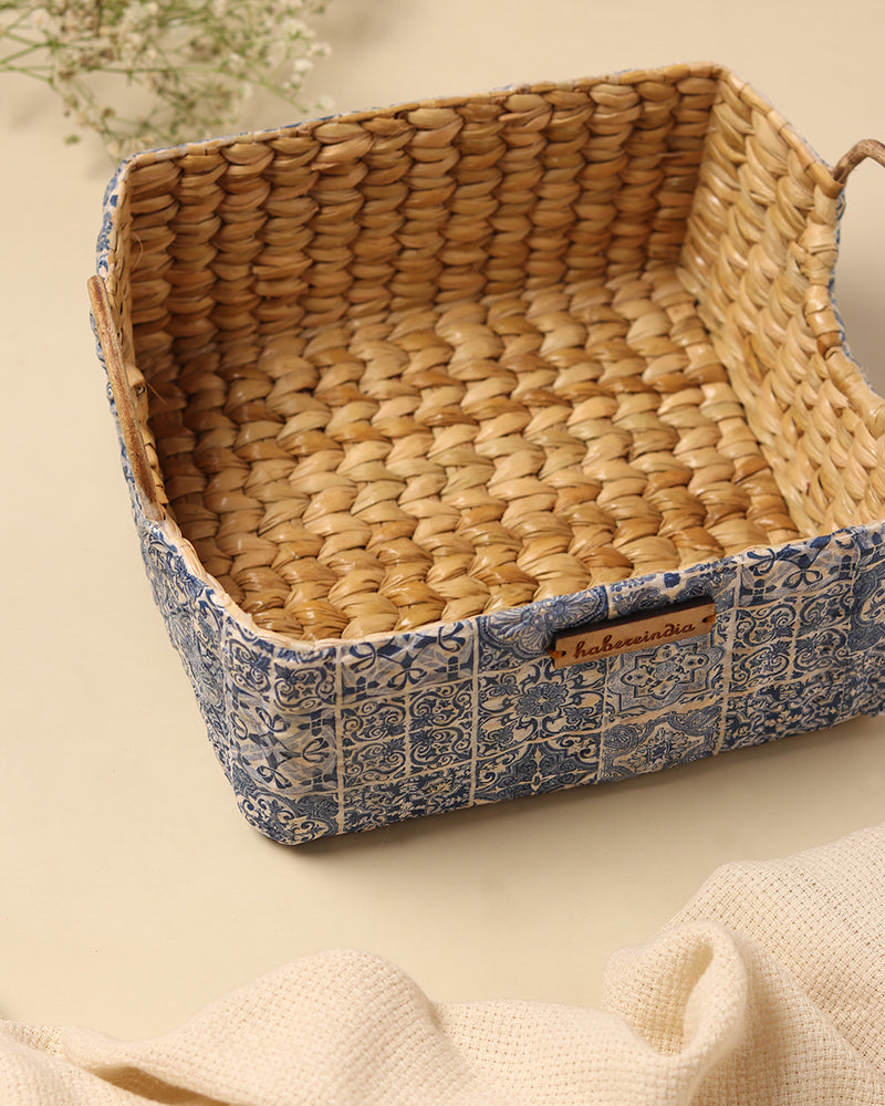 Seagrass Round Handle Basket | Cane Hamper Basket