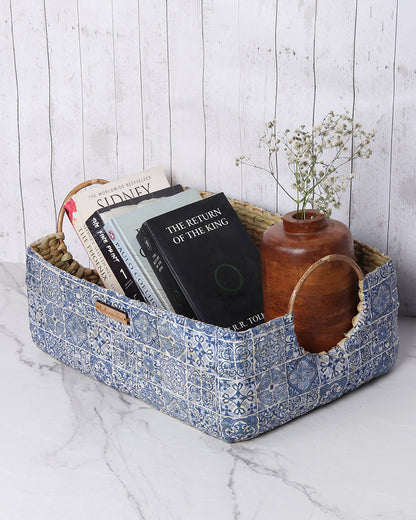 Seagrass Round Handle Basket | Cane Hamper Basket