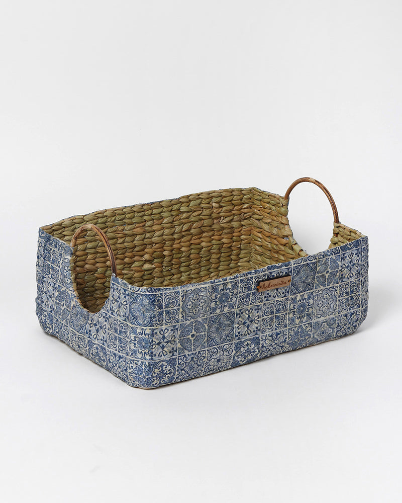 Seagrass Round Handle Basket | Cane Hamper Basket