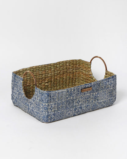 Seagrass Round Handle Basket | Cane Hamper Basket