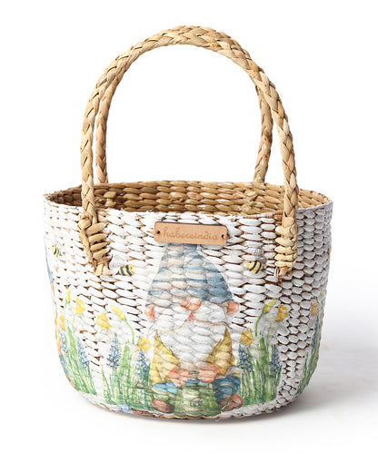 Round Hamper Basket | Seagrass Fruit Basket