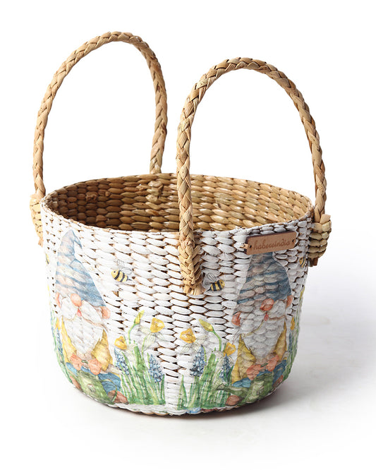 Round Hamper Basket | Seagrass Fruit Basket