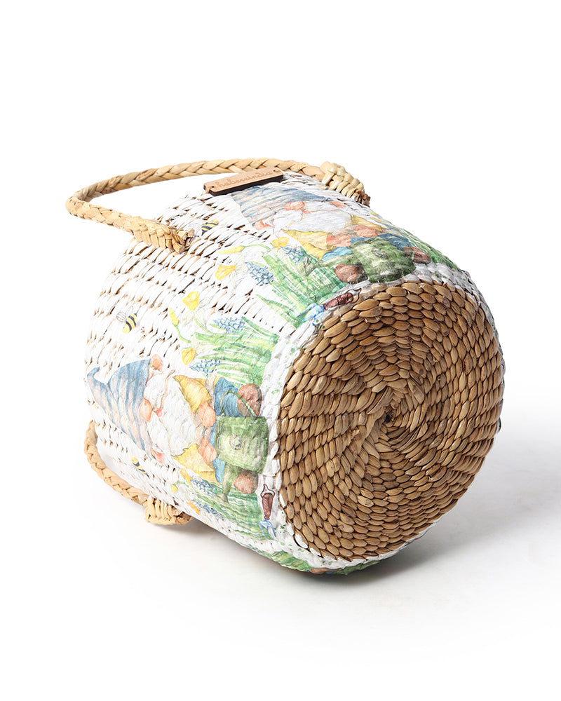 Round Hamper Basket | Seagrass Fruit Basket