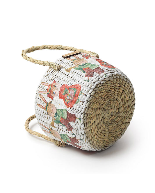 Seagrass Fruit Basket | Round Hamper Basket