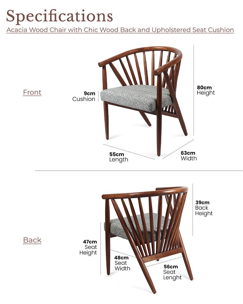 Wooden Chairs for Living Room | Arm Chair | Accent Chairs