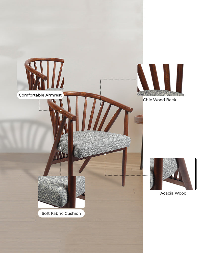 Wooden Chairs for Living Room | Arm Chair | Accent Chairs