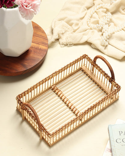 Bamboo Tray | Cane Gift Hamper Tray