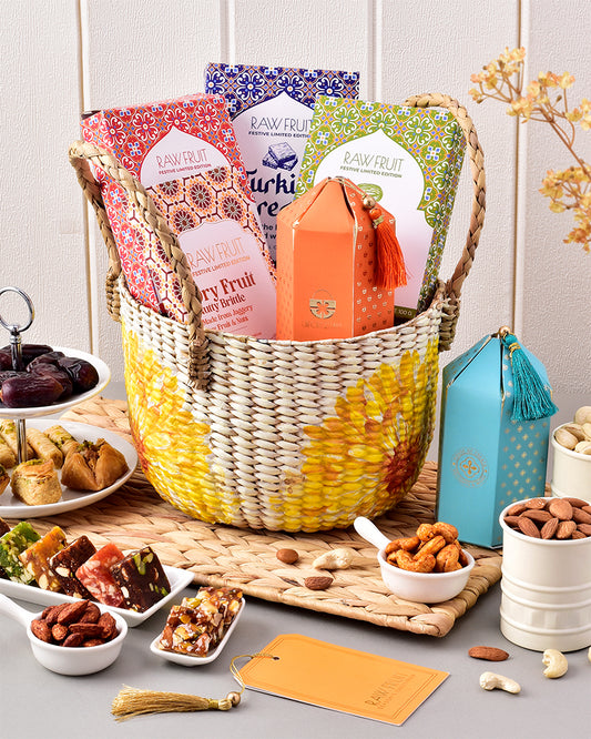 Seagrass Fruit Basket | Round Hamper Basket