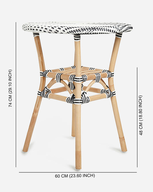 Bistro Rattan Table | Cane Round Table | Rattan Stool | Side Table