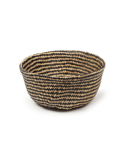 Seagrass Plant & Storage Baskets, Planter Basket For Decoration, Belly Basket (Round, Black)