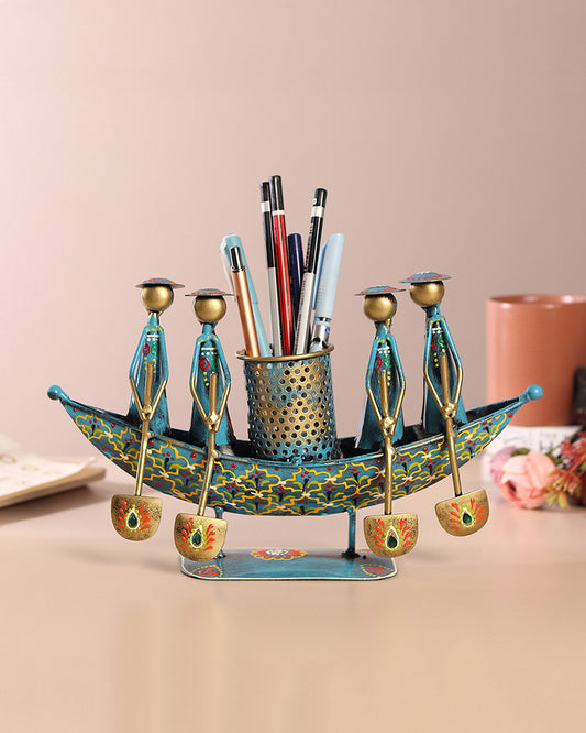 Vintage Pen Holder Table Decor for Office | Designer Pen Pencil Holder | Gifting Desk Organiser