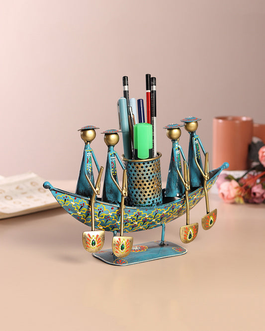 Vintage Pen Holder Table Decor for Office | Designer Pen Pencil Holder | Gifting Desk Organiser