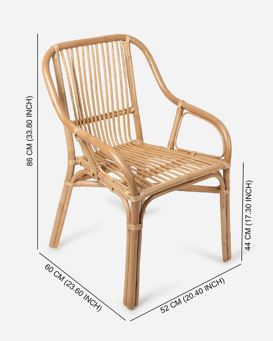 Linnga Bamboo Chair | Rattan Chair | Patio Chair