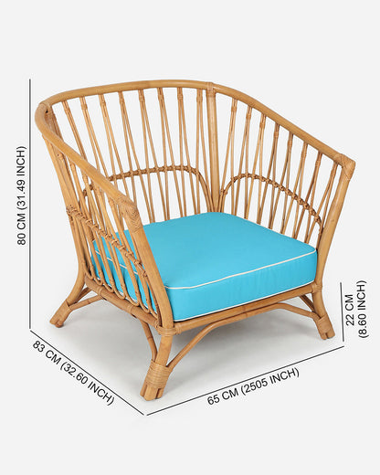 Malibu Bamboo Lounge Chair| Rattan Chair | Cane Furniture