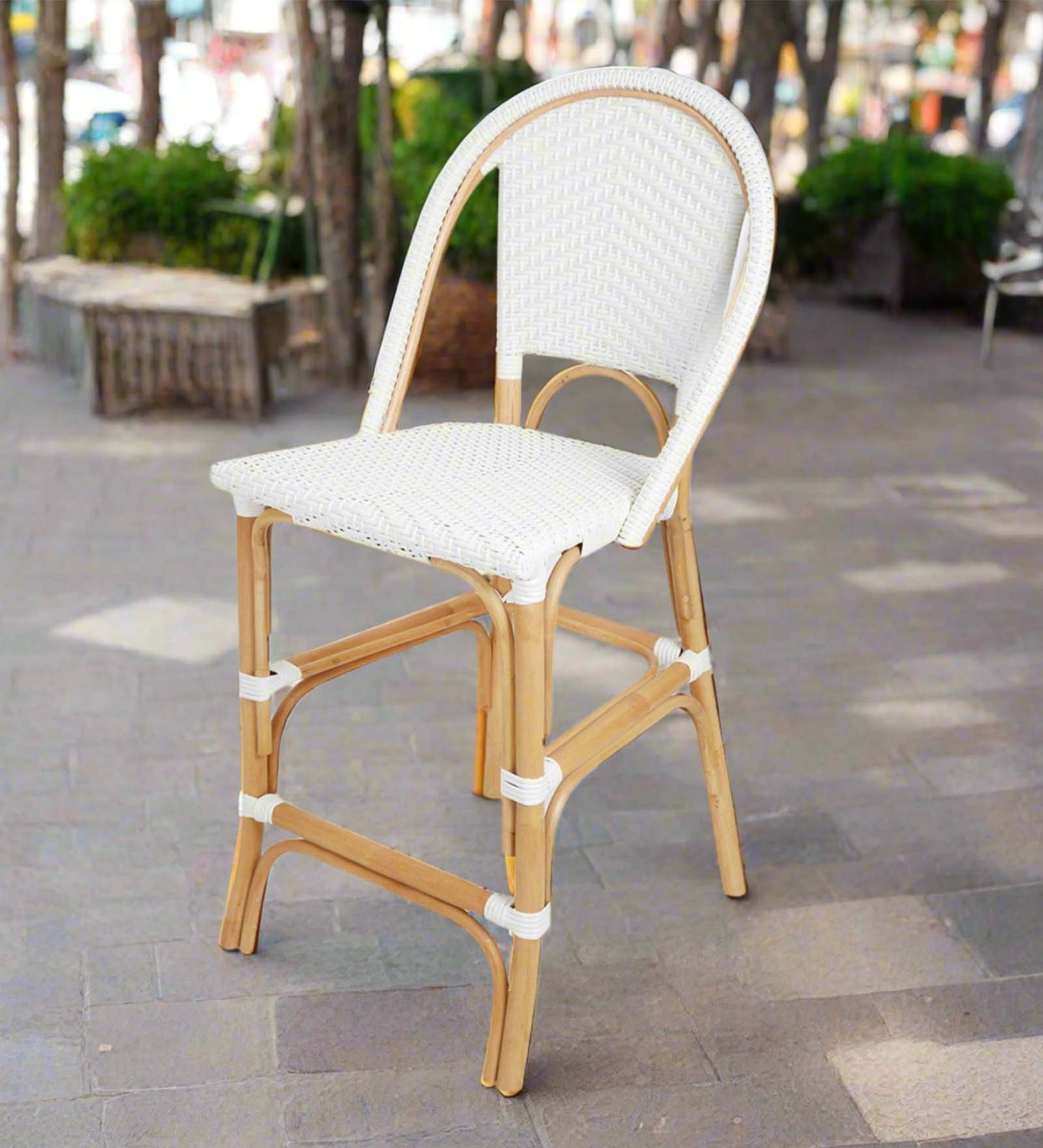 Mana Bamboo Bar Chair| Bamboo Chair | Cane High Chair