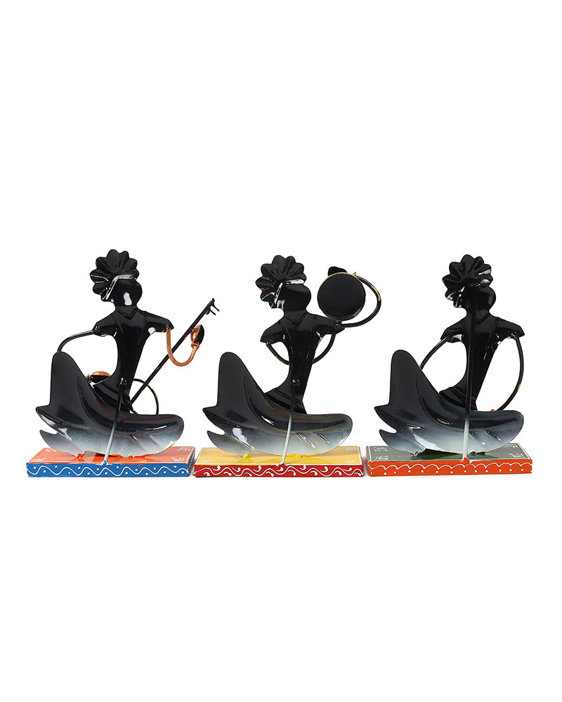 Rajasthani Home Decor - Set of 3 | Rajasthani Figure Table Decor for Living Room | Gifting Figurine