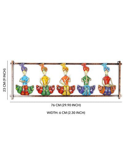 Rajasthani Figures Wall Decor | Rajasthani Folk Figurines | Gifting Wall Art