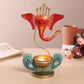 Lord Ganesha Idol Tea Light Holder | Tea Light Holder for Home Decoration, Pooja Room | Corporate Gift Items