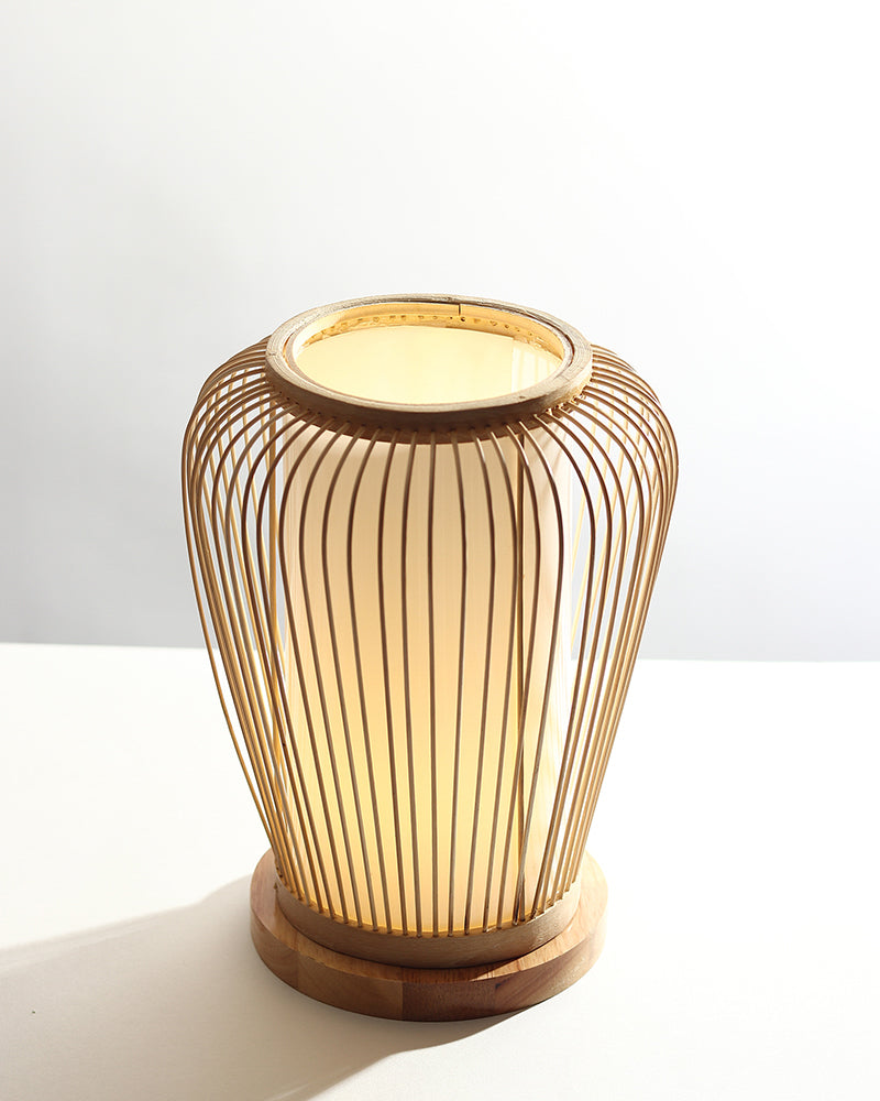 Bamboo Lamp | Cane Tabletop Lamp