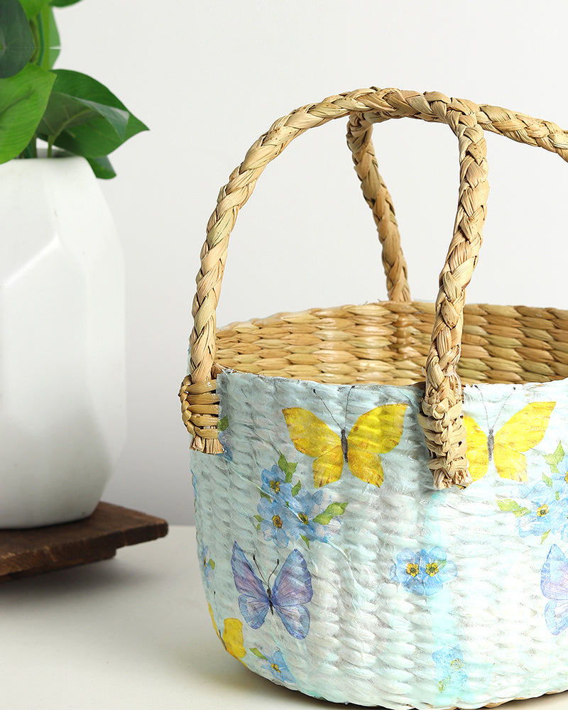 Seagrass Fruit Basket | Round Hamper Basket