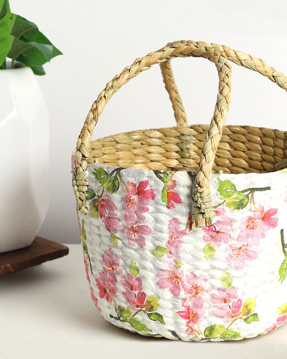 Seagrass Fruit Basket | Round Hamper Basket