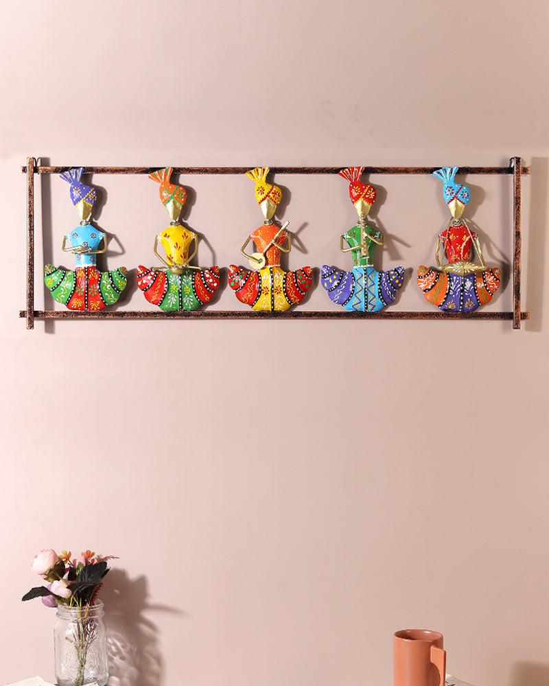 Rajasthani Figures Wall Decor | Rajasthani Folk Figurines | Gifting Wall Art