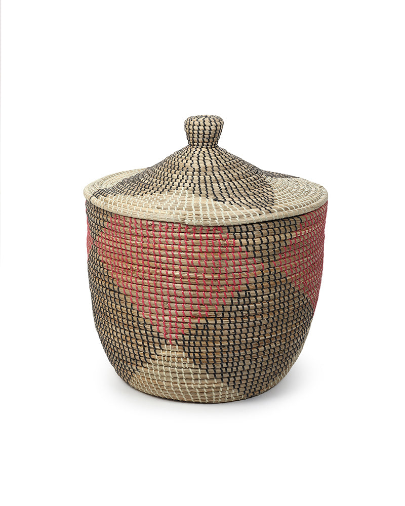 Jute Laundry Basket | Cotton Laundry Storage Basket | Jute & Rope Basket