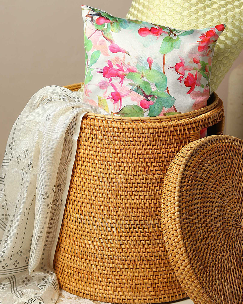 Rattan Laundry Basket For Clothes With Lid | Laundry Basket With Lid | Toy Storage Basket