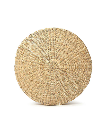 Seagrass Floor Cushion | Round Floor Cushion | Sitting Pillow