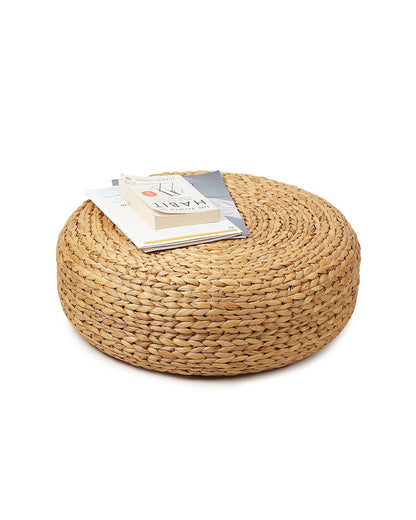 Seagrass pouffes for sitting