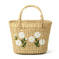 Seagrass Shopping Basket | Embroidery Basket