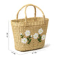 Seagrass Shopping Basket | Embroidery Basket