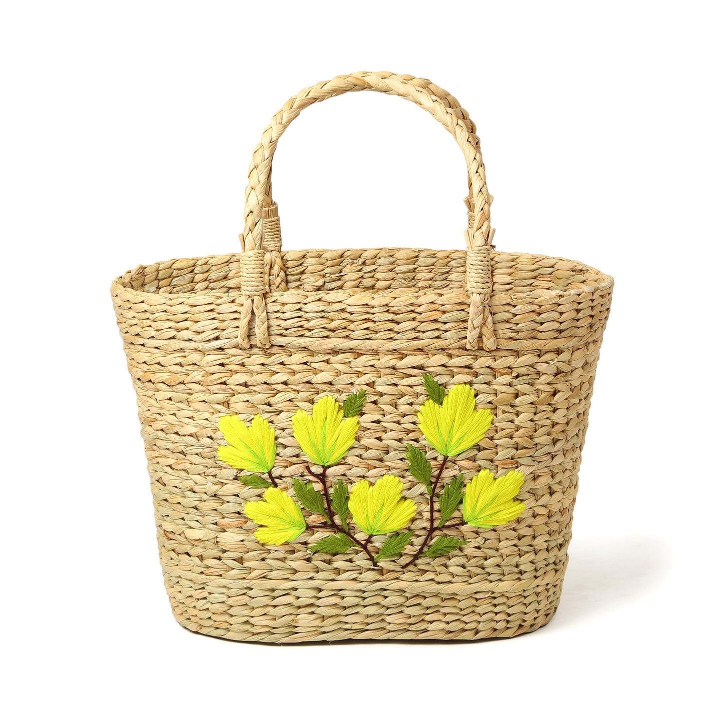 Seagrass Shopping Basket | Embroidery Basket